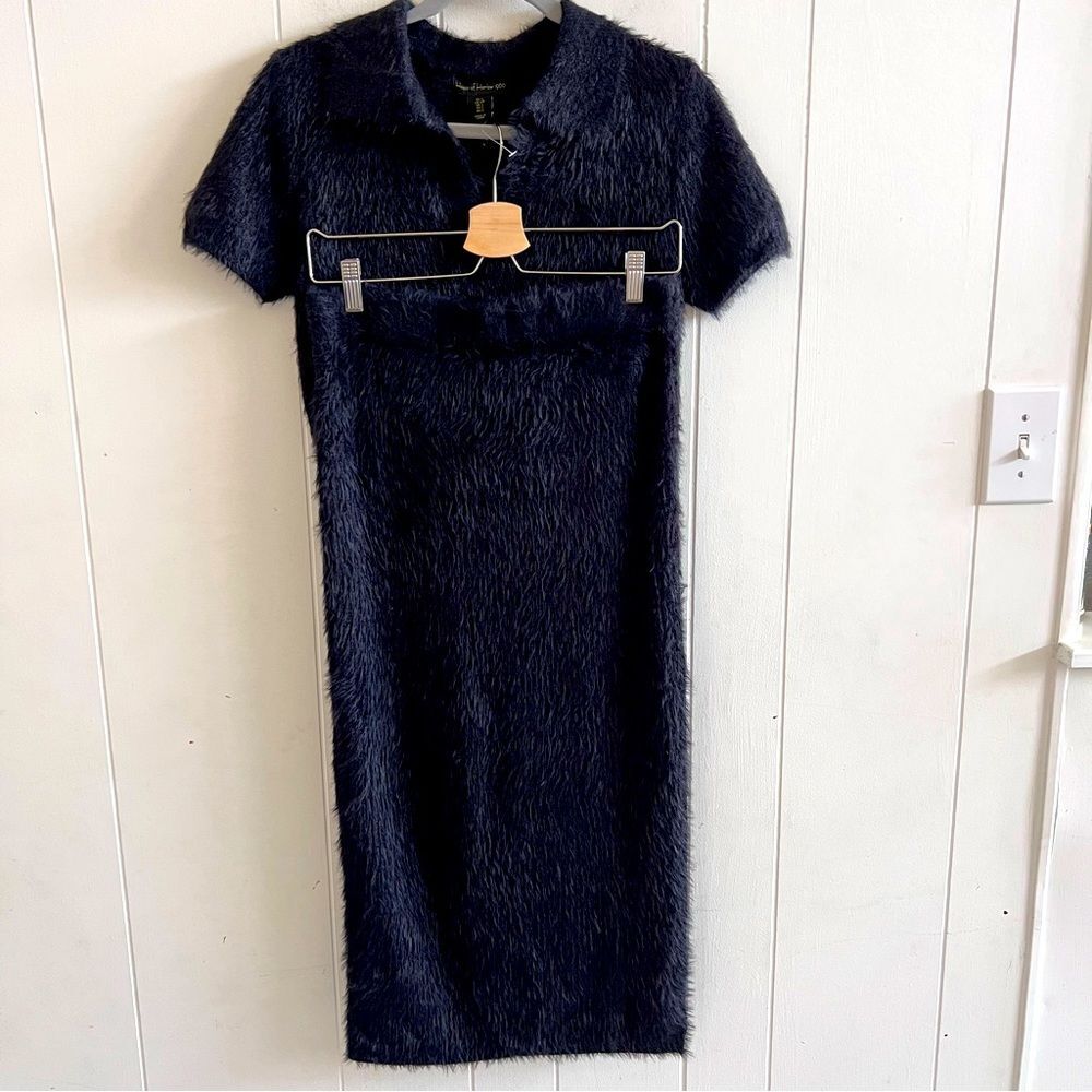 House Of Harlow 1960 Fuzzy Knit Sweater Skirt Set Small
